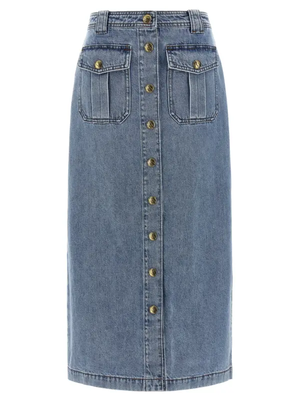 'Denim Pencil' skirt ZIMMERMANN Light Blue