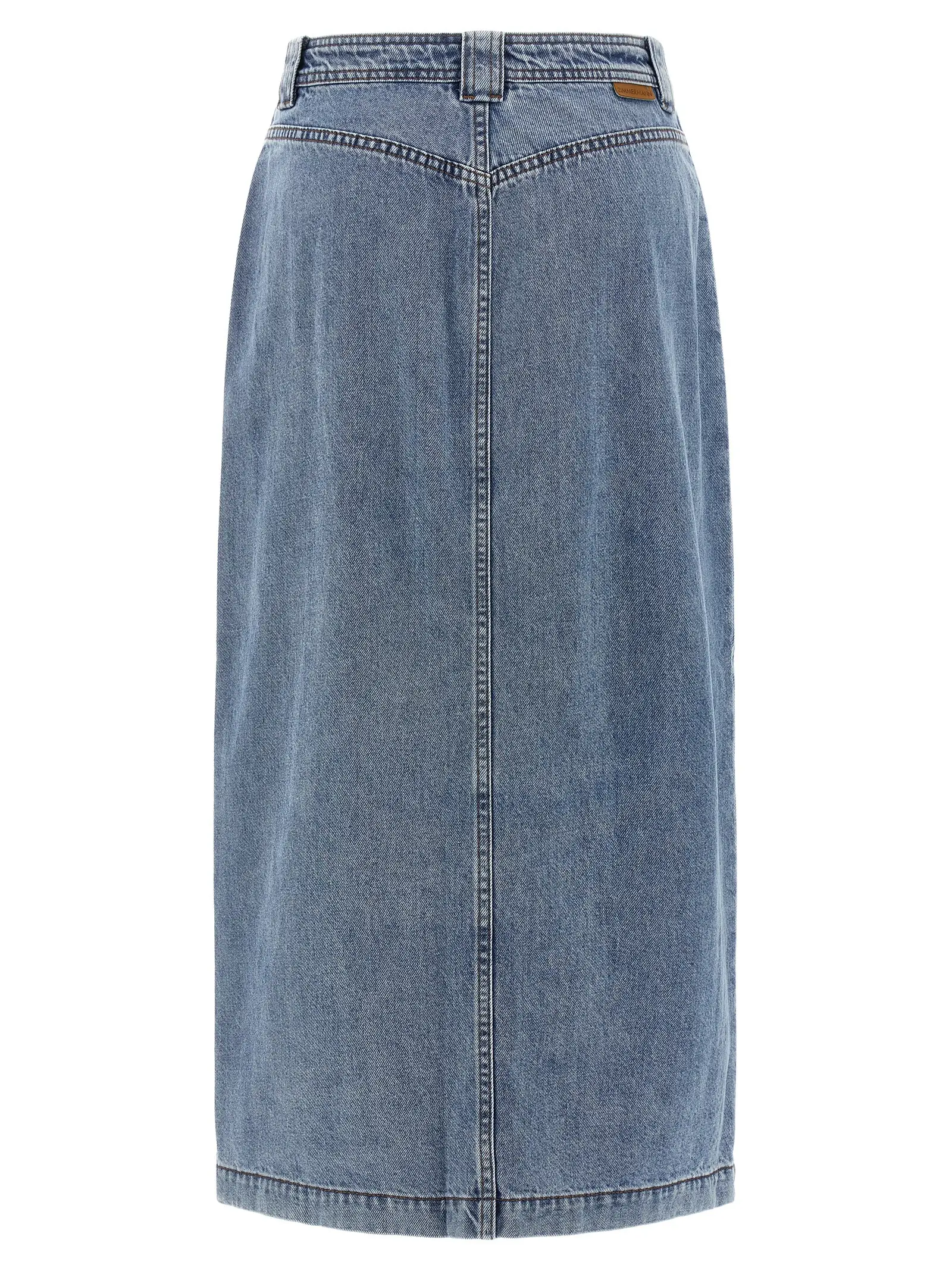 Спідниця Denim Pencil Zimmermann Блакитна 2 'Denim Pencil' skirt 5395SF25RDWBL ZIMMERMANN Light Blue