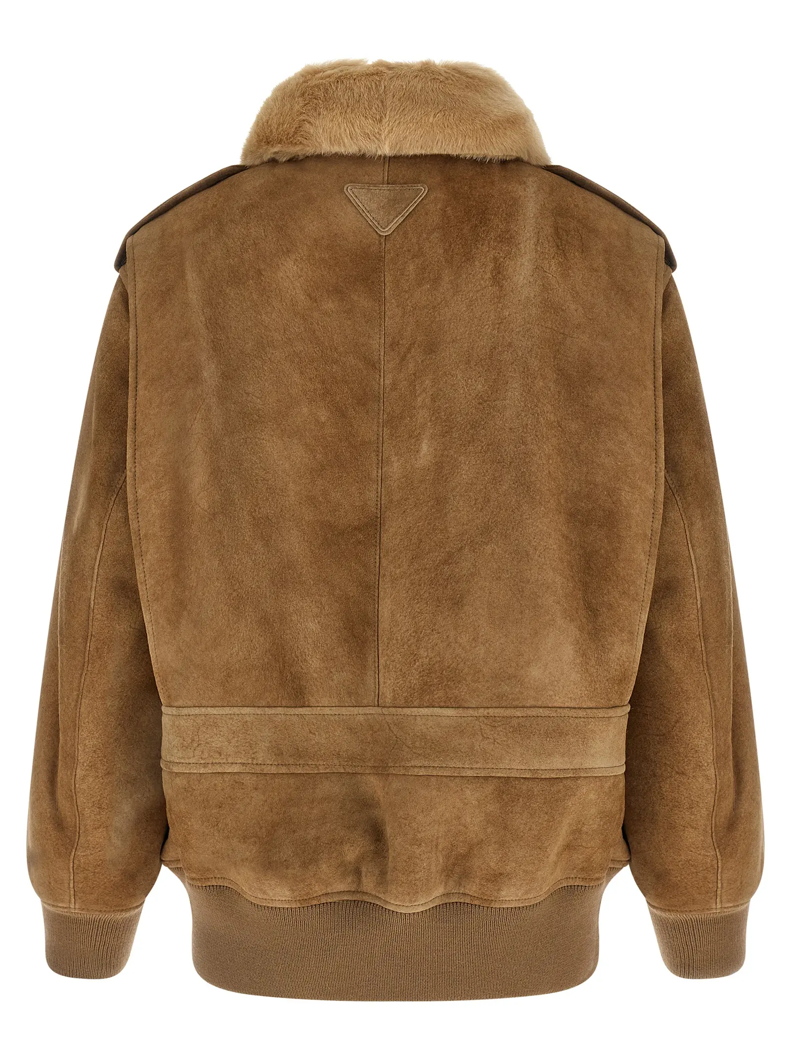 Бомбер із овчини Sheepskin Prada Бежевий 2 Sheepskin bomber jacket 58A237SOOO172LF0065 PRADA Beige
