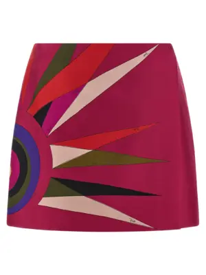 Silk skirt EMILIO PUCCI Fuchsia