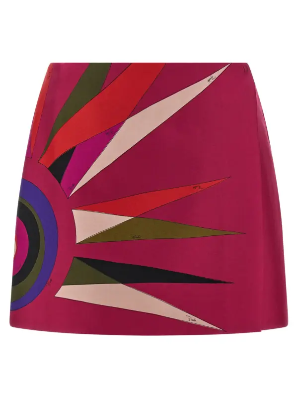Silk skirt EMILIO PUCCI Fuchsia