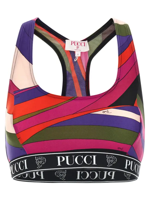 'Iride' sporty top EMILIO PUCCI Multicolor
