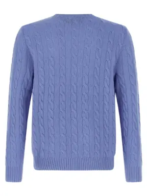 Braided sweater 710876762032 POLO RALPH LAUREN Light Blue