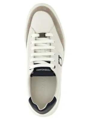 'Alaska' sneakers 100% calfskin leather (Bos Taurus) FERRAGAMO White/Black