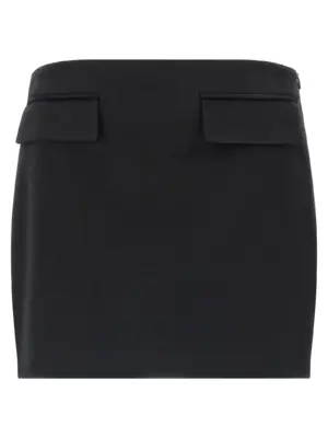 Cashmere wool skirt FERRAGAMO Black