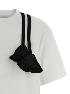 Floral insert t-shirt Woman FERRAGAMO White/Black