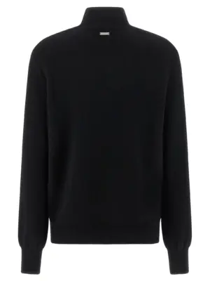 Floral insert sweater 788654NERO FERRAGAMO Black