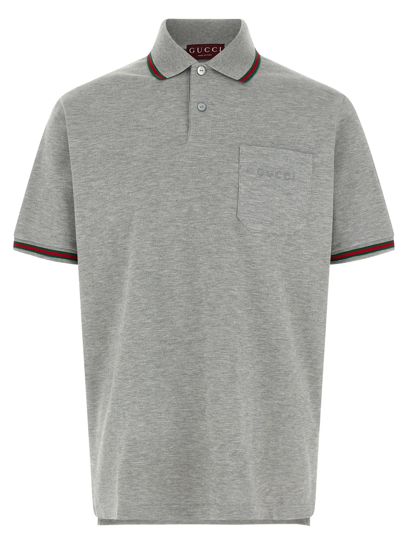 Поло Gucci Nastro Web Сіре 1 'Nastro Web' polo shirt GUCCI Gray