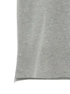 'Nastro Web' polo shirt 100% cotton GUCCI Gray