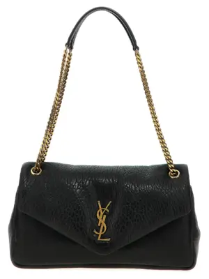 'Calypso' medium shoulder bag SAINT LAURENT Black