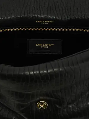 'Calypso' medium shoulder bag 100% leather SAINT LAURENT Black