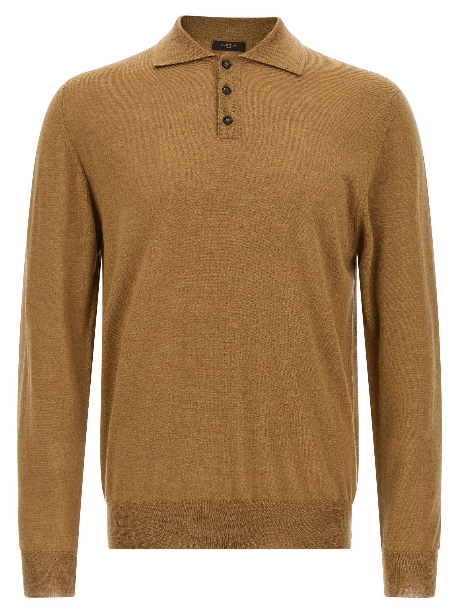 Поло Zanone Virgin wool Бежеве 1 Virgin wool polo shirt ZANONE Beige