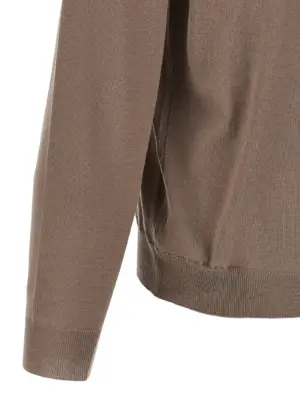 Virgin wool sweater 95% virgin wool 5% polyamide ZANONE Beige