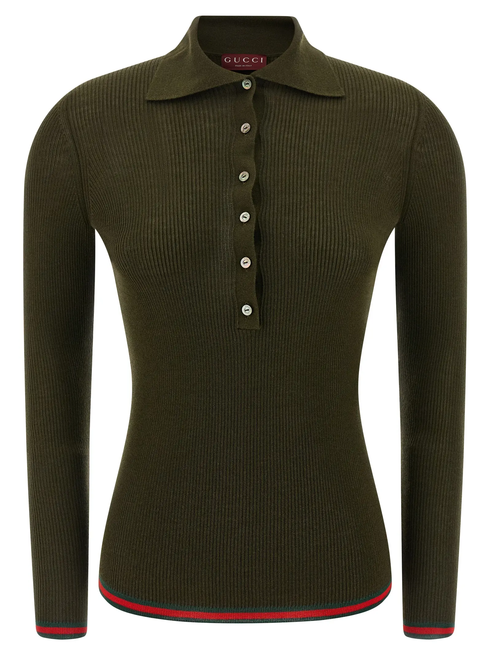 Поло Gucci Nastro Web Зелений 1 'Nastro Web' polo shirt GUCCI Green