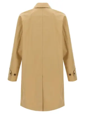 'York' car coat 8110195FLAX BURBERRY Multicolor