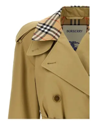 Medium 'Castleford' trench coat 100% cotton BURBERRY Beige
