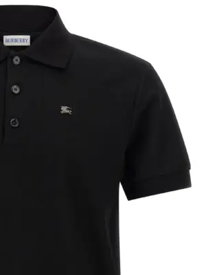 'Stan' polo shirt Man BURBERRY Black