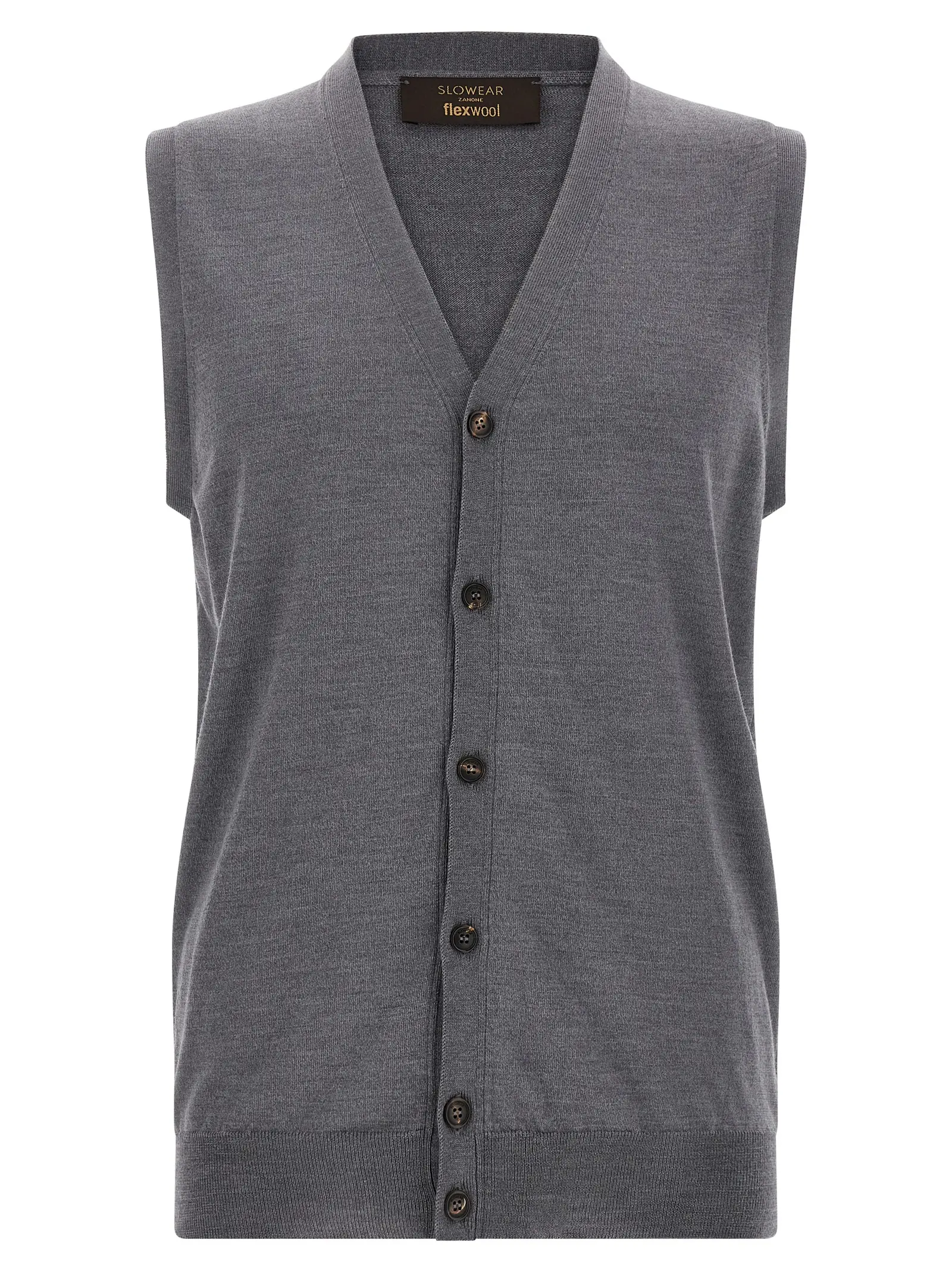 Жилет Zanone Flexwool Сірий 1 Flexwool vest ZANONE Gray