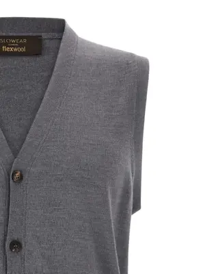 Flexwool vest Man ZANONE Gray