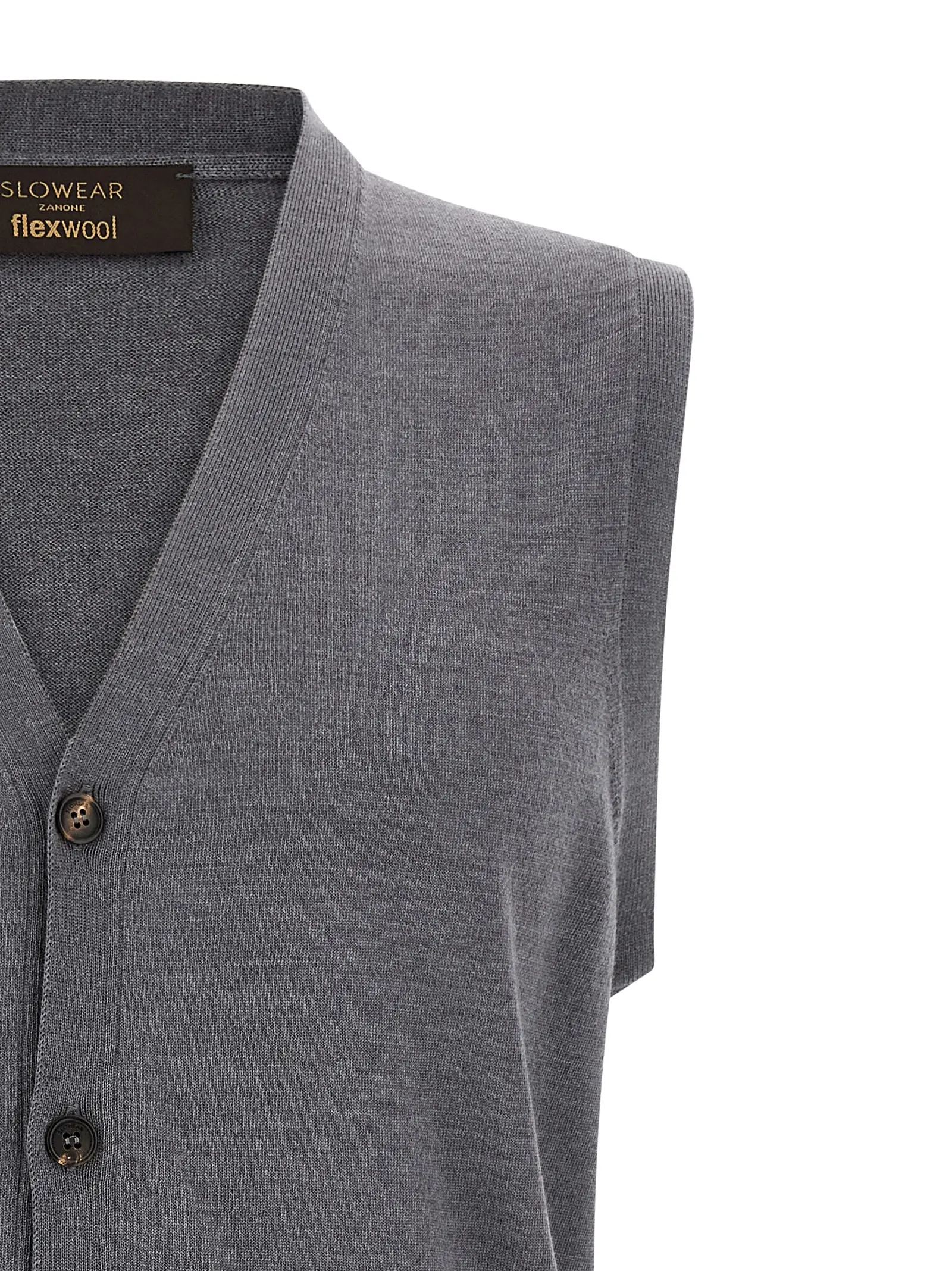 Жилет Zanone Flexwool Сірий 3 Flexwool vest Man ZANONE Gray
