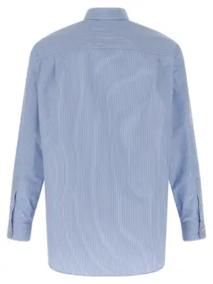 Floral silk shirt 824032Z7AQZ4061 GUCCI Light Blue