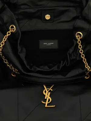 'Jamie' large shoulder bag 100% lamb leather (Ovis aries) SAINT LAURENT Black