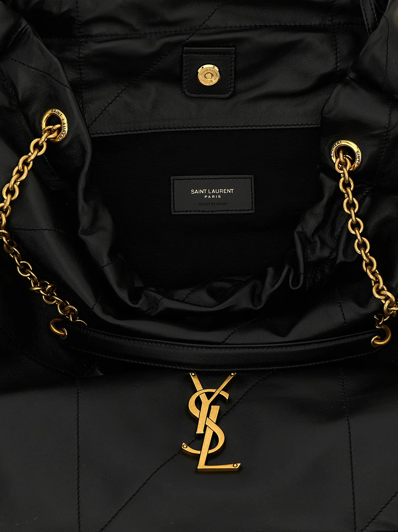 Сумка через плече Saint Laurent Jamie Large Чорна 4 'Jamie' large shoulder bag 100% lamb leather (Ovis aries) SAINT LAURENT Black