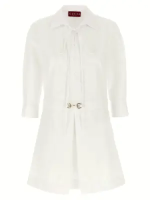 Morsetto chemisier dress GUCCI White