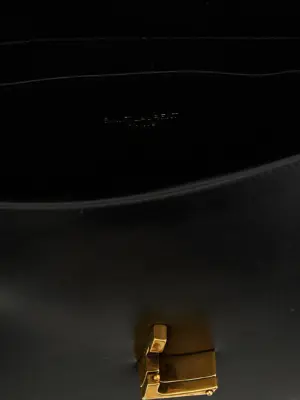 'Solferino' medium shoulder bag 100% calfskin leather (Bos Taurus) SAINT LAURENT Black