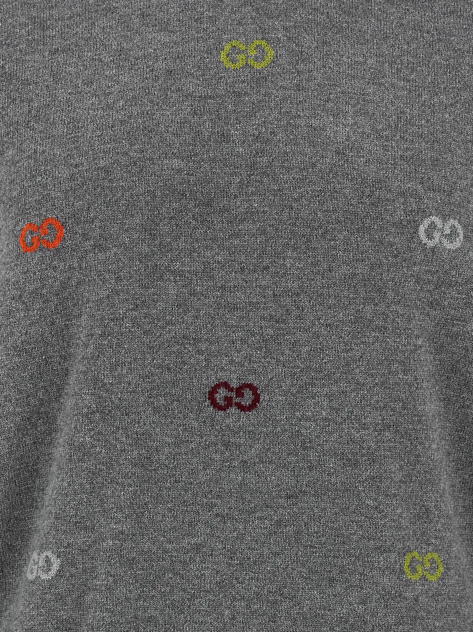 Светр Gucci GG intarsia Сірий 4 GG intarsia sweater 100% cashmere GUCCI Gray