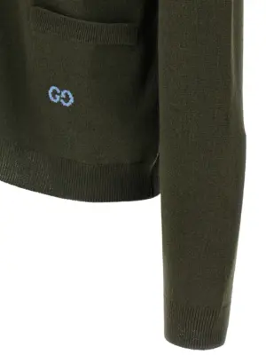 GG intarsia cardigan 100% cashmere GUCCI Green