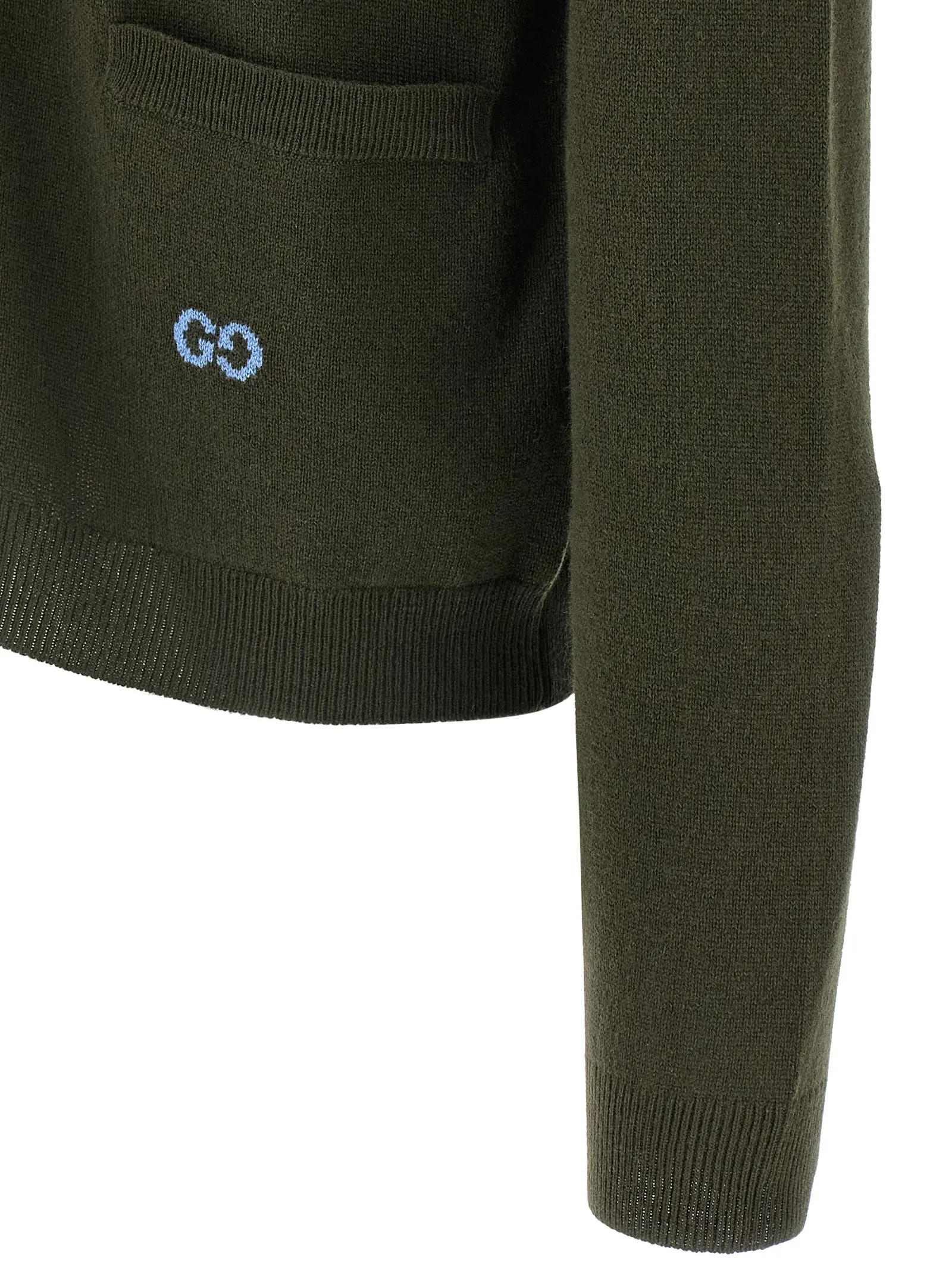 Кардиган Gucci GG intarsia Зелений 4 GG intarsia cardigan 100% cashmere GUCCI Green