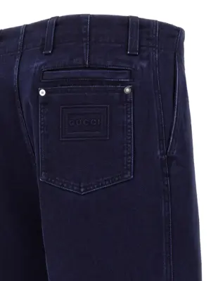 Jeans label 'Gucci' 100% cotton GUCCI Blue