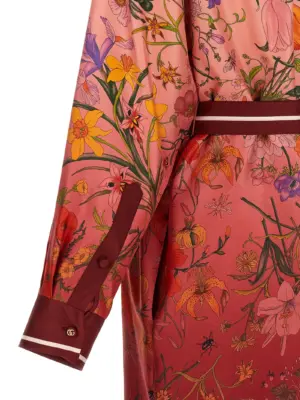 'Gucci Flora' print dress 100% silk GUCCI Multicolor