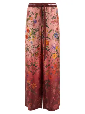 'Flora' print pants GUCCI Pink