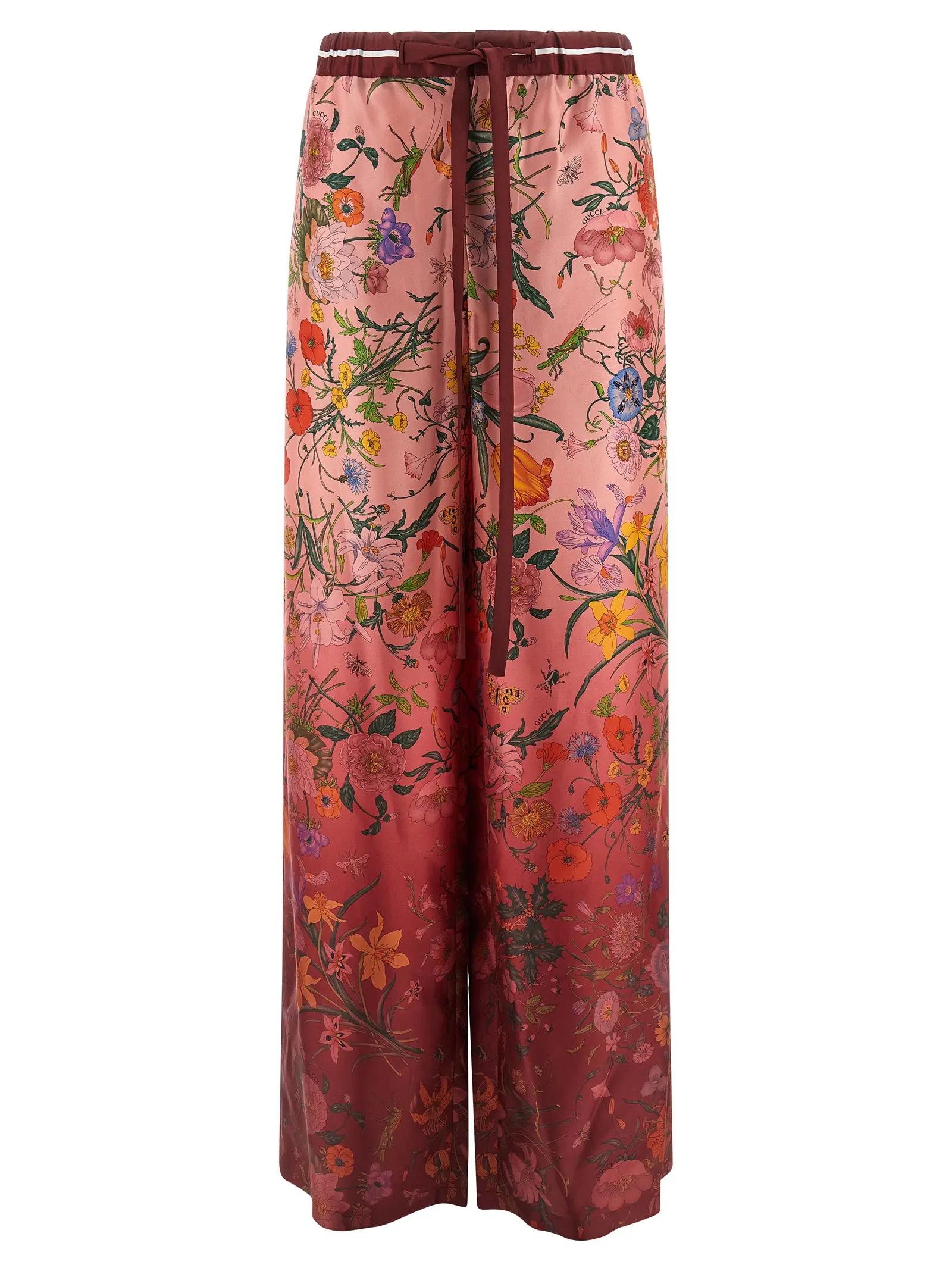 Штани Gucci Flora print Рожеві 1 'Flora' print pants GUCCI Pink