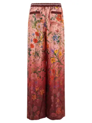 'Flora' print pants 837980Z7AUH5057 GUCCI Pink