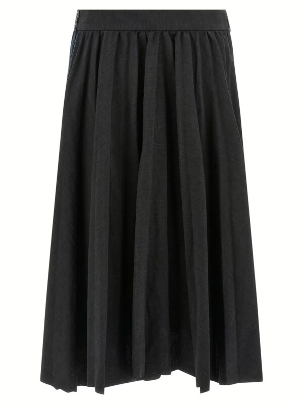 'Hybrid Pleated' skirt BALENCIAGA Black