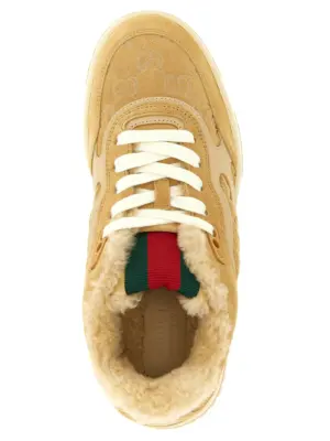 'Gucci Re-Web' sneakers 100% calfskin leather (Bos Taurus) GUCCI Beige