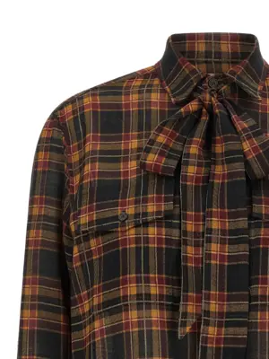 'Cassandre' lavallière shirt 100% wool SAINT LAURENT Multicolor