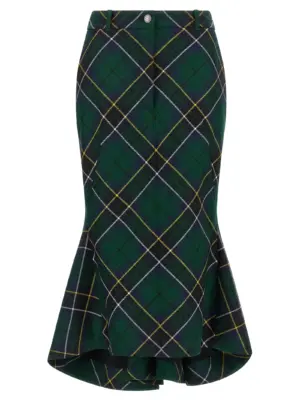 Tartan skirt MCQUEEN Green