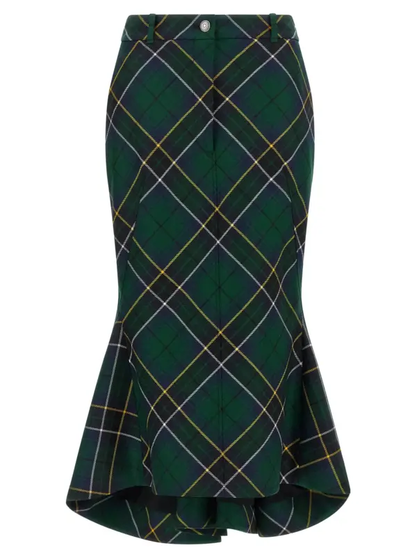 Tartan skirt MCQUEEN Green