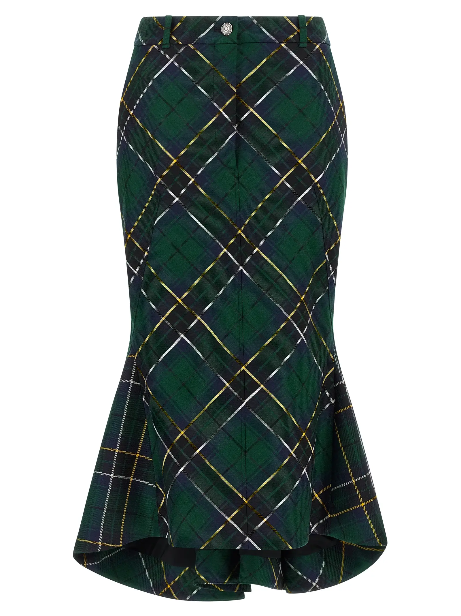 Спідниця Mcqueen Tartan Зелена 1 Tartan skirt MCQUEEN Green