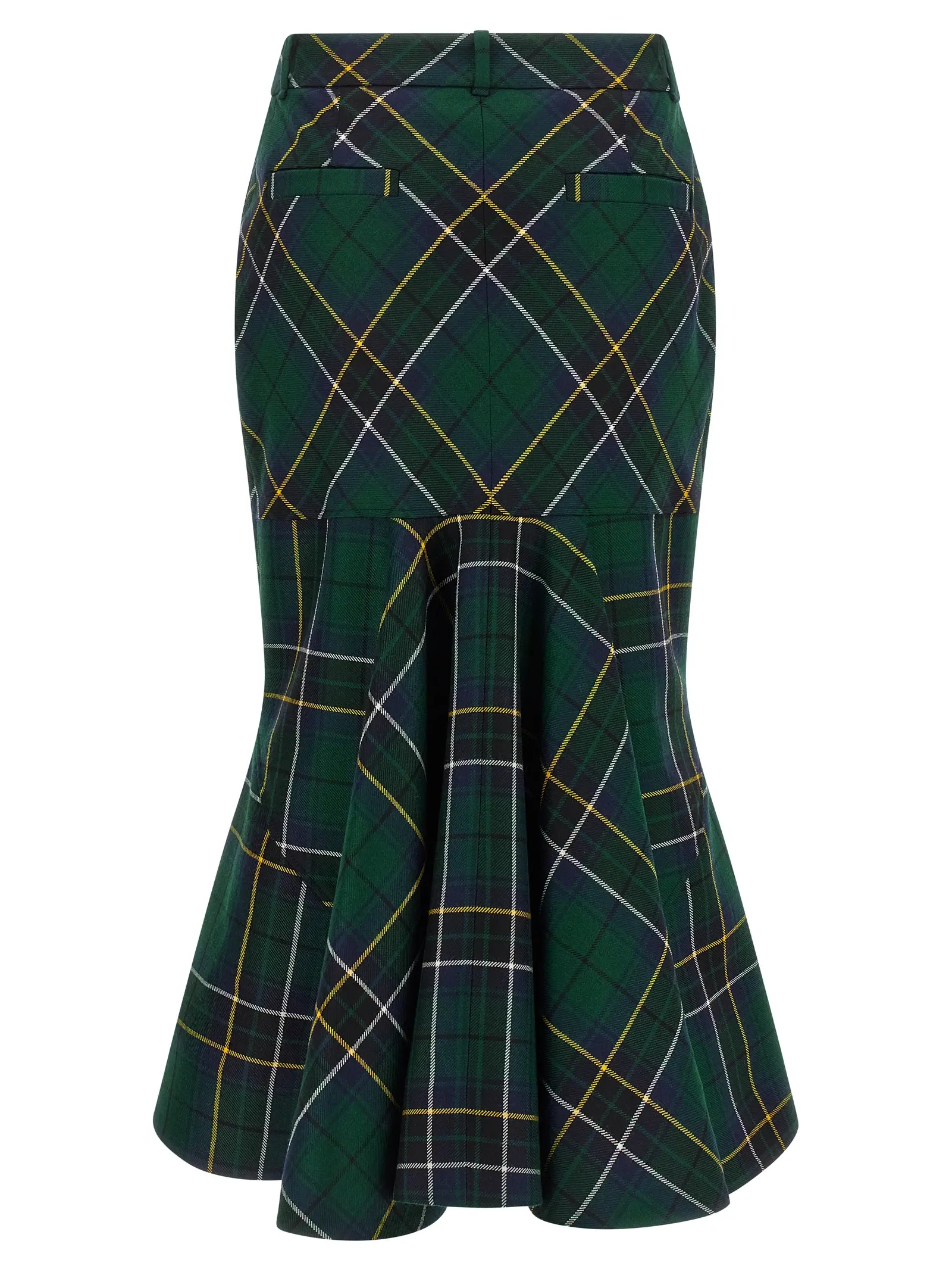 Спідниця Mcqueen Tartan Зелена 2 Tartan skirt 839654QJAFI4348 MCQUEEN Green