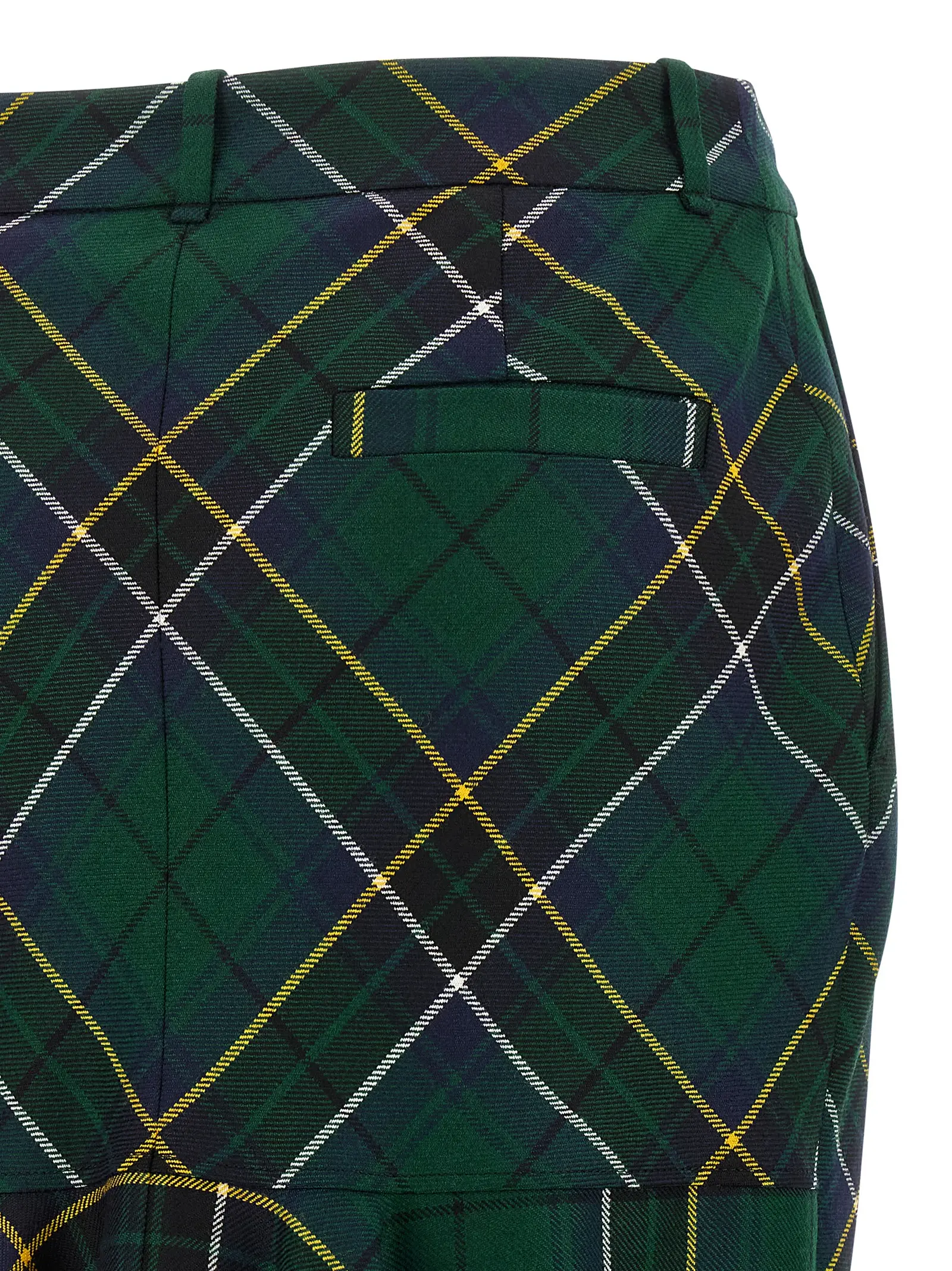 Спідниця Mcqueen Tartan Зелена 4 Tartan skirt 100% wool MCQUEEN Green