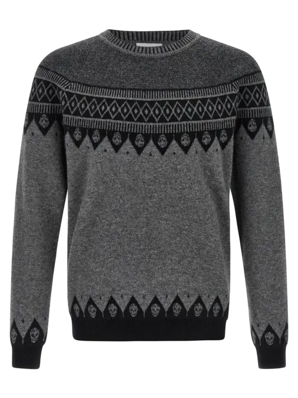 'Skull' sweater MCQUEEN Gray
