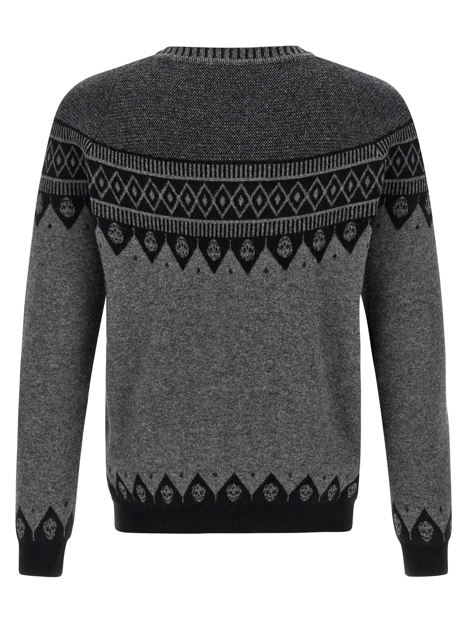 Светр Mcqueen Skull Сірий 2 'Skull' sweater 839663Q1BD51363 MCQUEEN Gray
