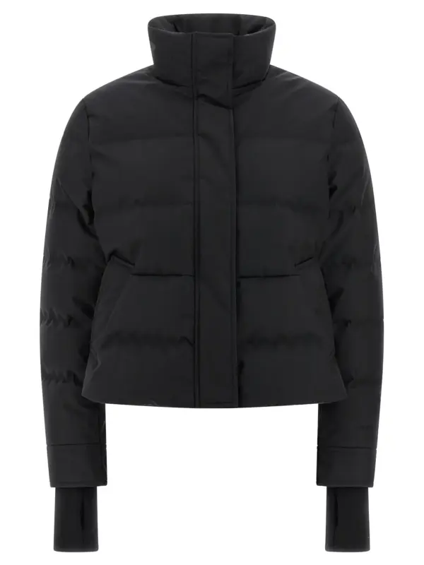 Cropped down jacket MCQUEEN Black