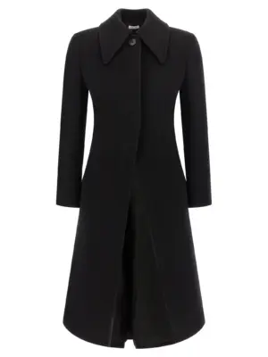 Wool and cashmere coat MCQUEEN Black