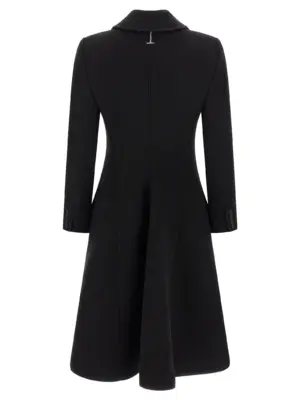 Wool and cashmere coat 842822QKABR1000 MCQUEEN Black